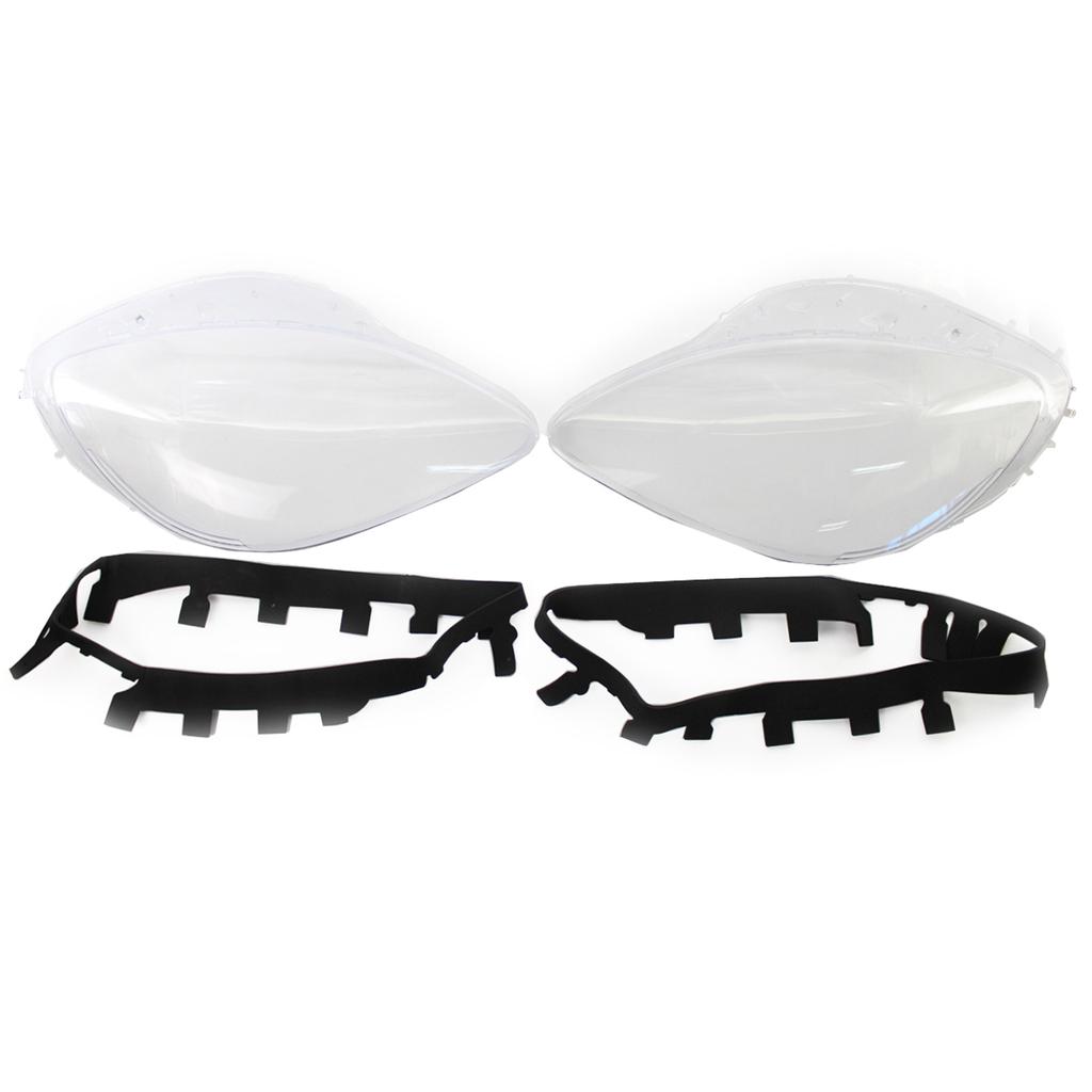 Headlight Lens Cover Headlamp Lens Plastic Shell Cover Headlight Assembly Replacement for Corvette C6 2005 2013