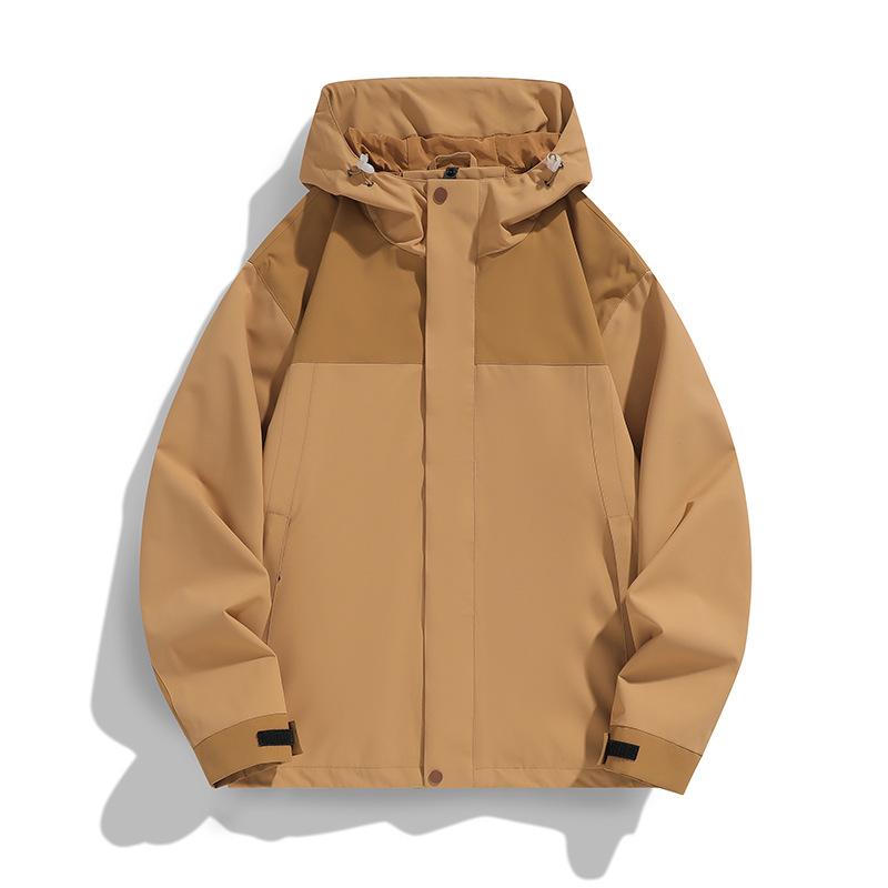New Autumn Jacket Men and Women's Jacket Windproof Waterproof Color-blocking Casual Jacket Jacket Men Outdoor Couple Climbing