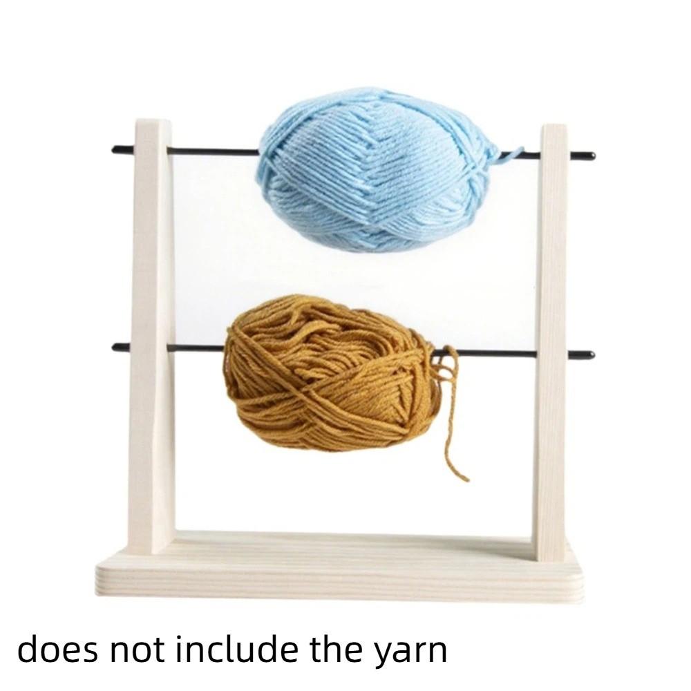 Solid Wood Wire Winding Rack Detachable Spindle Winder Wool Storage Rack Craft Supplies