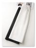 Women's White High-Waisted Midi Skirt - Versatile Summer 2025 Fashion