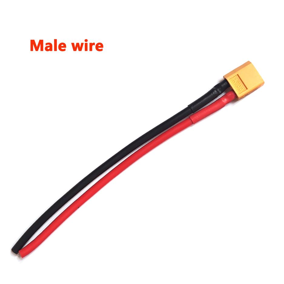 

XT60 XT90 Female / Male Plug Battery Parallel Connector with Silicone Flexible Wire14AWG /12AWG/10AWG for RC Lipo Battery Motor XT60 - 14AWG Wire&10cm 3.94inch