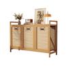 Multi-layer Bamboo Storage Cabinet for Bedroom: Toy and Clothes Organizer, Drawer and Shelf Unit