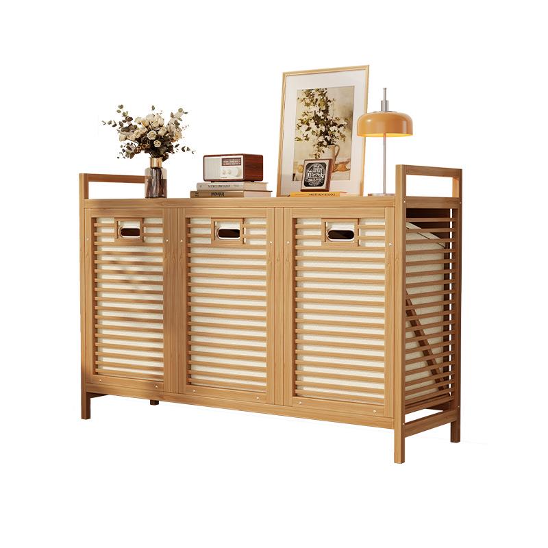 Multi-layer Bamboo Storage Cabinet for Bedroom: Toy and Clothes Organizer, Drawer and Shelf Unit