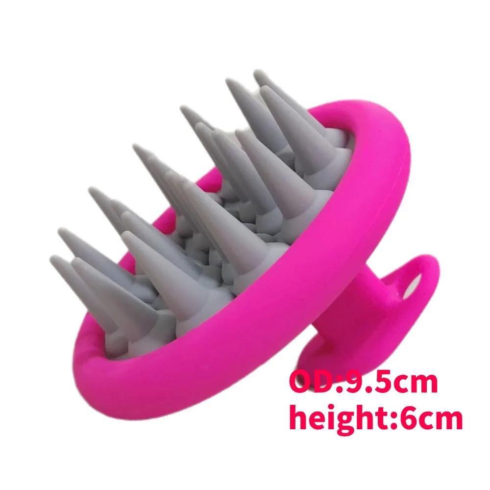 Silicone Shampoo Brush Hair Massager body scrubber Head Scalp Massage Comb Body Massage scrubber Bath Salon Hairdressing Tools