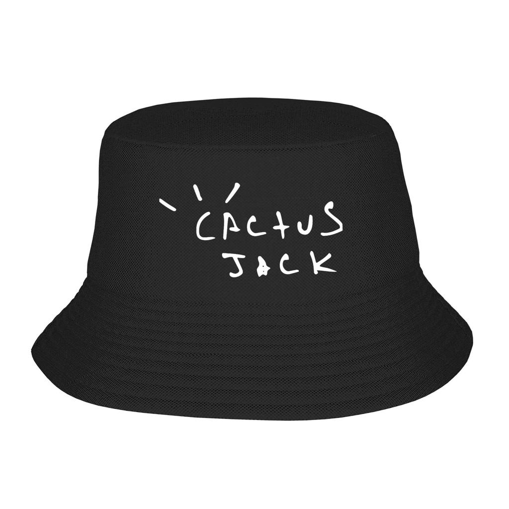 Cactus Jack Face Travis Bucket Hats Spring Headwear Accessories Rapper Fisherman Hats for Camping Woman Ispoti Cap Lightweight