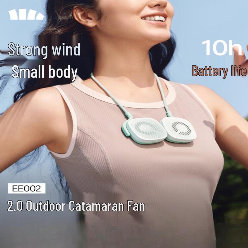 Beneunder EE002 Portable Neck Card Fan Free Size