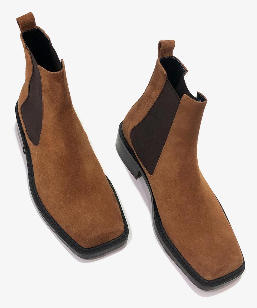 Joenshoe Kleine Square Chelsea Boots Brown