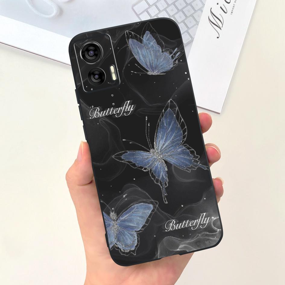 For Motorola Edge 30 Neo Case XT2245-1 Shockproof Cover Cute Cartoon Tulip Anti-Fall TPU Phone Case For Moto Edge 30 Lite Bumper