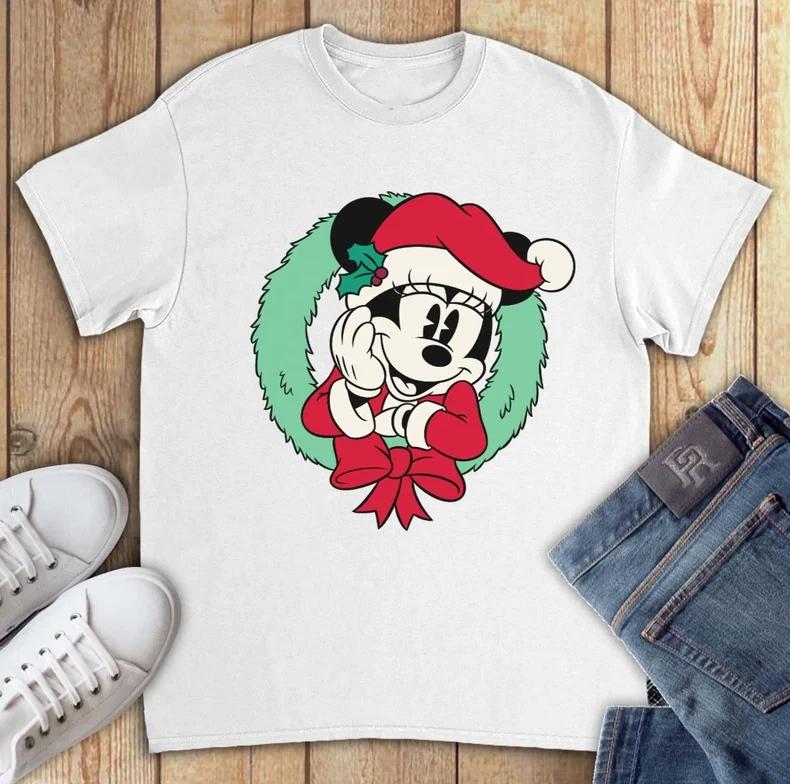 Minnie Mouse Christmas Tshirt Unisex1955 S