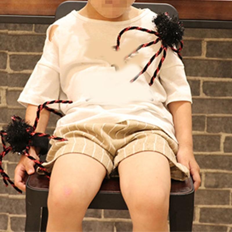 Pack Of 3 Halloween Spiders Pin Accessories Plush Head Ornaments For Costume Parties Kids Infants