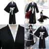Hochwertiges Bleach Kurosaki Ichigo Cosplay-Kostüm mit zeitlosem Umhang-Design