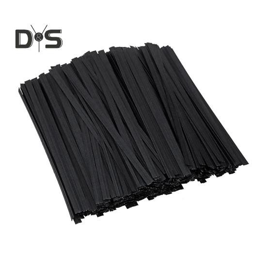 1000 Stuks Kraftpapier Twist Ties Herbruikbare Binders met Draadkern Flexibele Kabelbinders voor Verpakking Brood Cake Snoep Feestbedankjes