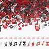 Cheereveal 200PCS Born to Rock Party Confetti - Red Black Music Note, Rock & Roll Decorations Theme Party Supplies Birthday Baby Shower