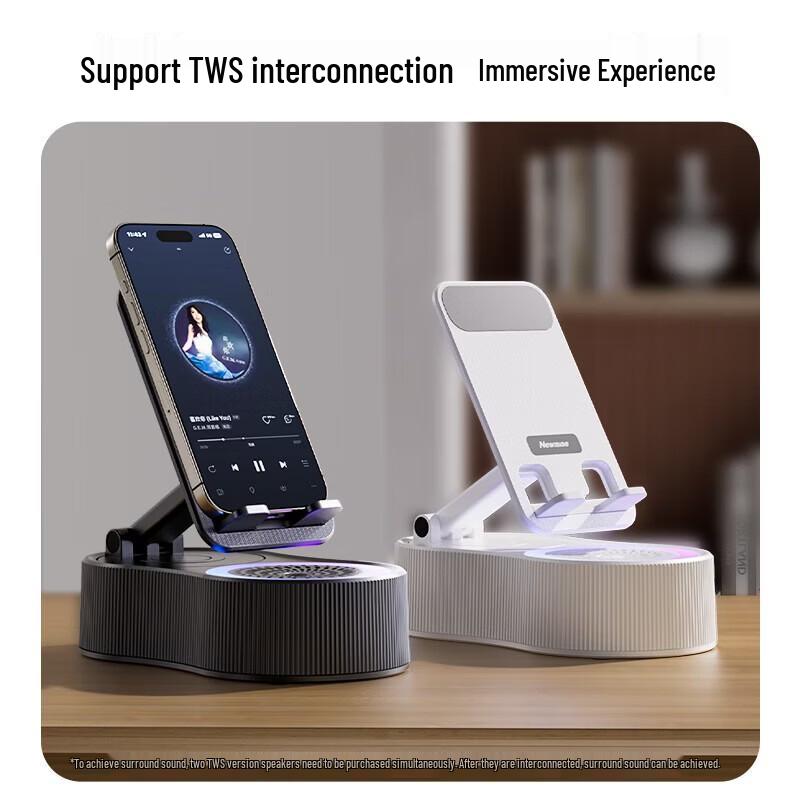 Newmine PBS007 Portable Bluetooth Speaker with Phone Holder CN plug (adapter included)