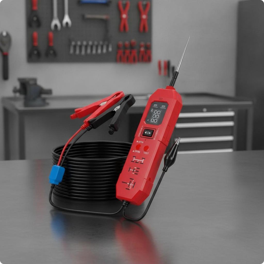 Automotive Switch Tester 4-Pin Testing Tool with Test Lead Portable