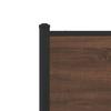 Metal Bed Frame Without Mattress Brown Oak Effect 180 X 200 Cm