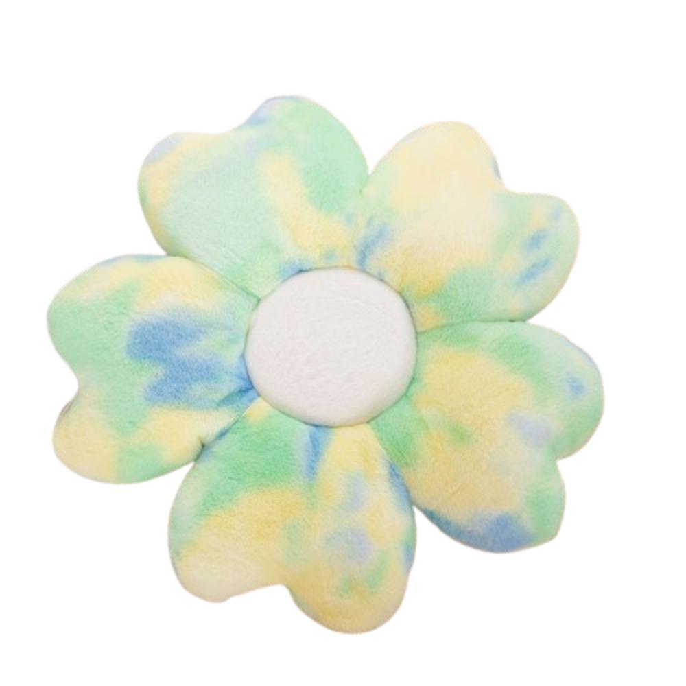 Colorful Flower Plush Pillow Fluffy Cherry Blossom Mat Kawaii Petals Seat Cushion  Kids Room