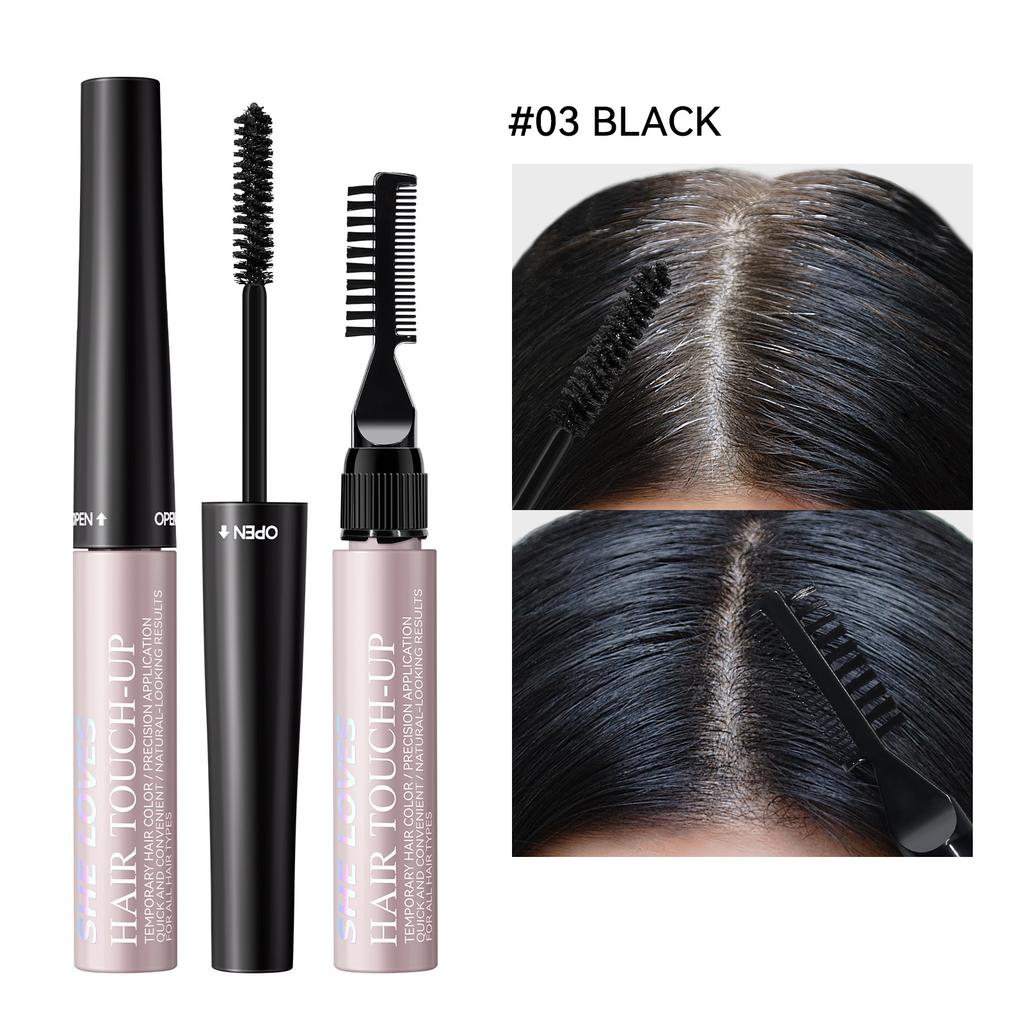 Grey Hair Coverage Stick Root Touch Up for Dark Hair Waterproof Non-Dye Instant Concealer Portable