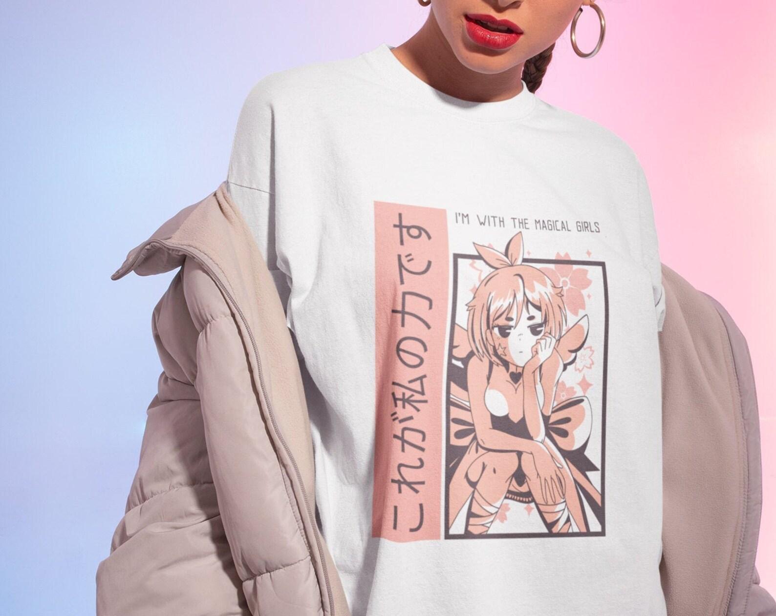 Japan Anime Manga Girl T shirt / Manga Illustration / Dragon / Japanese Comics / Kawaii / 4 2XL