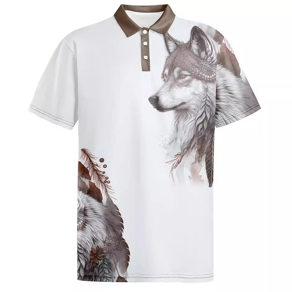 Summer Casual Men's Short Sleeve Street Hip Hop T-Shirt Men's POLO Shirt