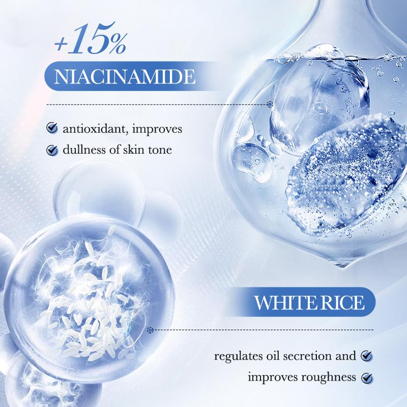 White Rice Nicotinamide Brightening and Whitening Luxury 6-piece Anti-wrinkle and Anti-aging Skin Care Set Facial Treatment