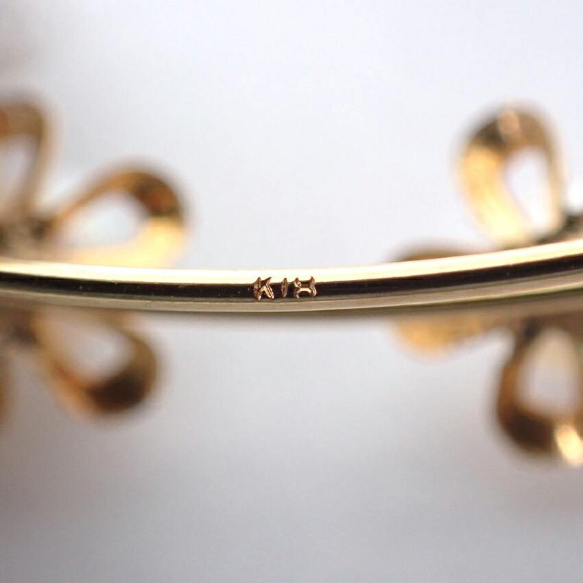 K18YG Baby Pearl (Akoya Pearl) Ear Cuff/Earrings//g440-37