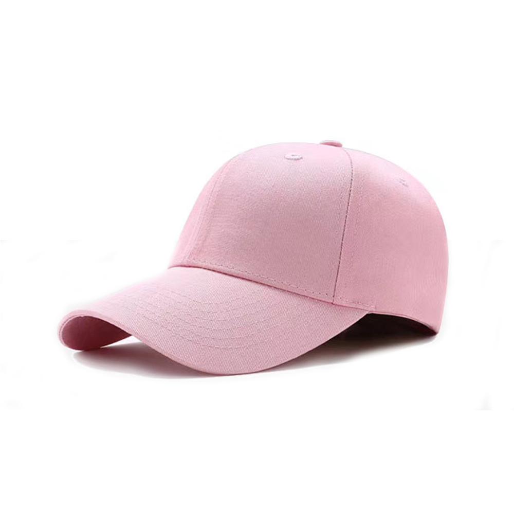 White 100% Cotton Twill Sport Baseball Cap with 6 Panels