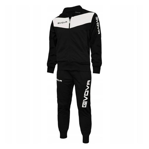 Pertemba Fr - Apparel Herren Schwarz/Weiß Givova Tuta Visa Trainingsanzug Cm