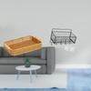 Elegant Desktop Bread Plate And Fruit Basket for Snack Serving Woven Storage Solutions In Modern