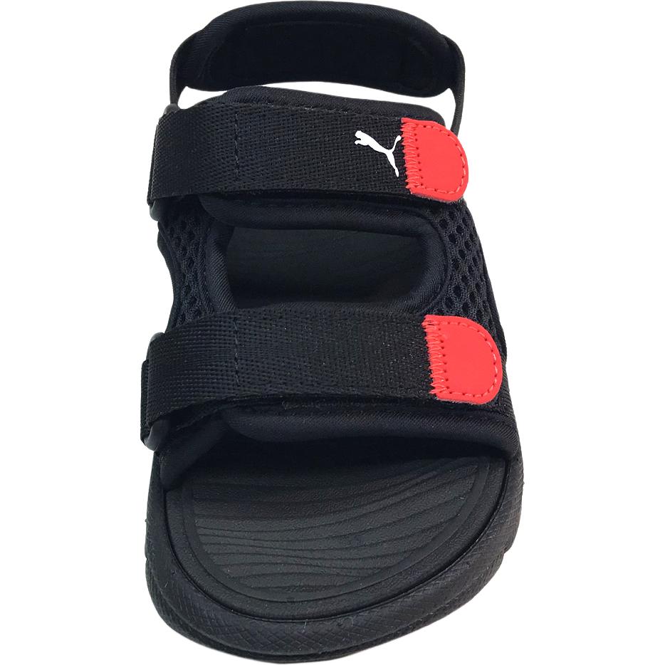 Puma Evolve Sandal Little Kid Black Red Kids Sneakers White For-All-Time-Red 389147-01