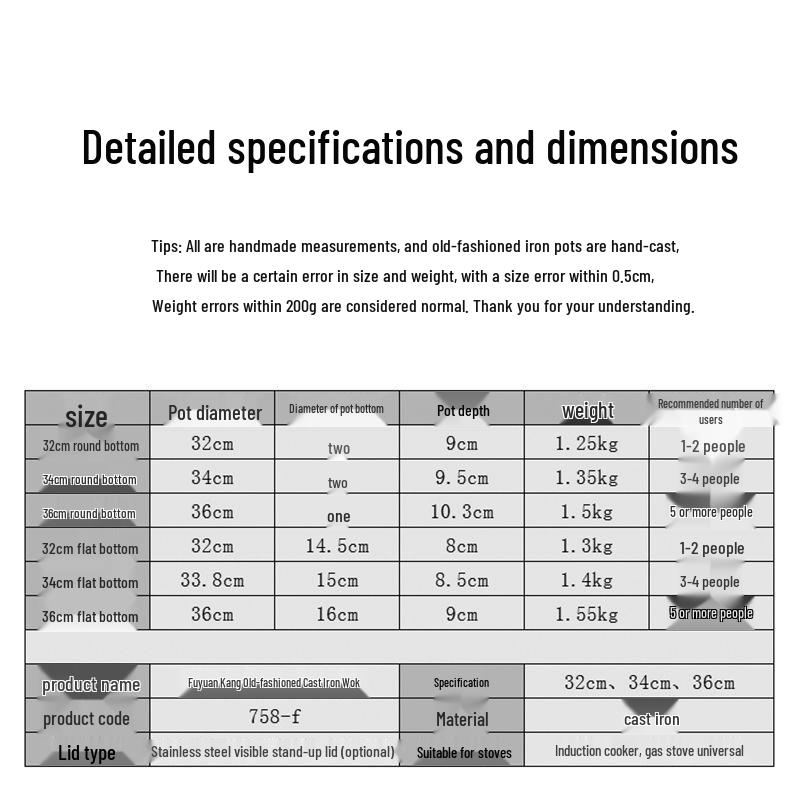 Vintage Uncoated Cast Iron Flat-Bottom Non-Stick Wok, Compatible with Induction & Gas Stoves, Ideal for Rural Household Stir-Fry.