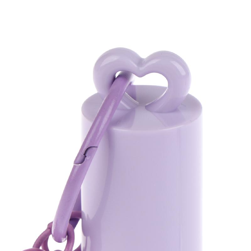 Tubo Smalto Labbra Rosa a Forma di Cuore da 2,5 ml con Portachiavi e Bastoncino Pennello Tubo Lucidalabbra Flacone Vuoto Contenitore Glassa per Labbra Strumento Trucco