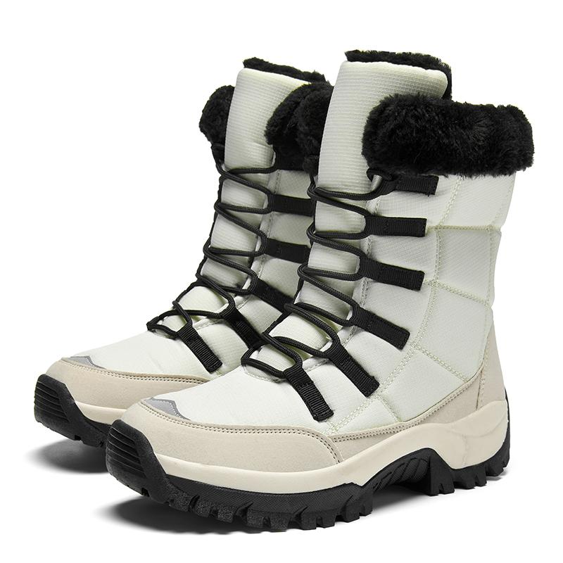 Winter Women Ankle Boots Keep Warm Women's Snow Boots Outdoor Slip On Platform Women's Hiking Boots Thickened Plush Women Boots