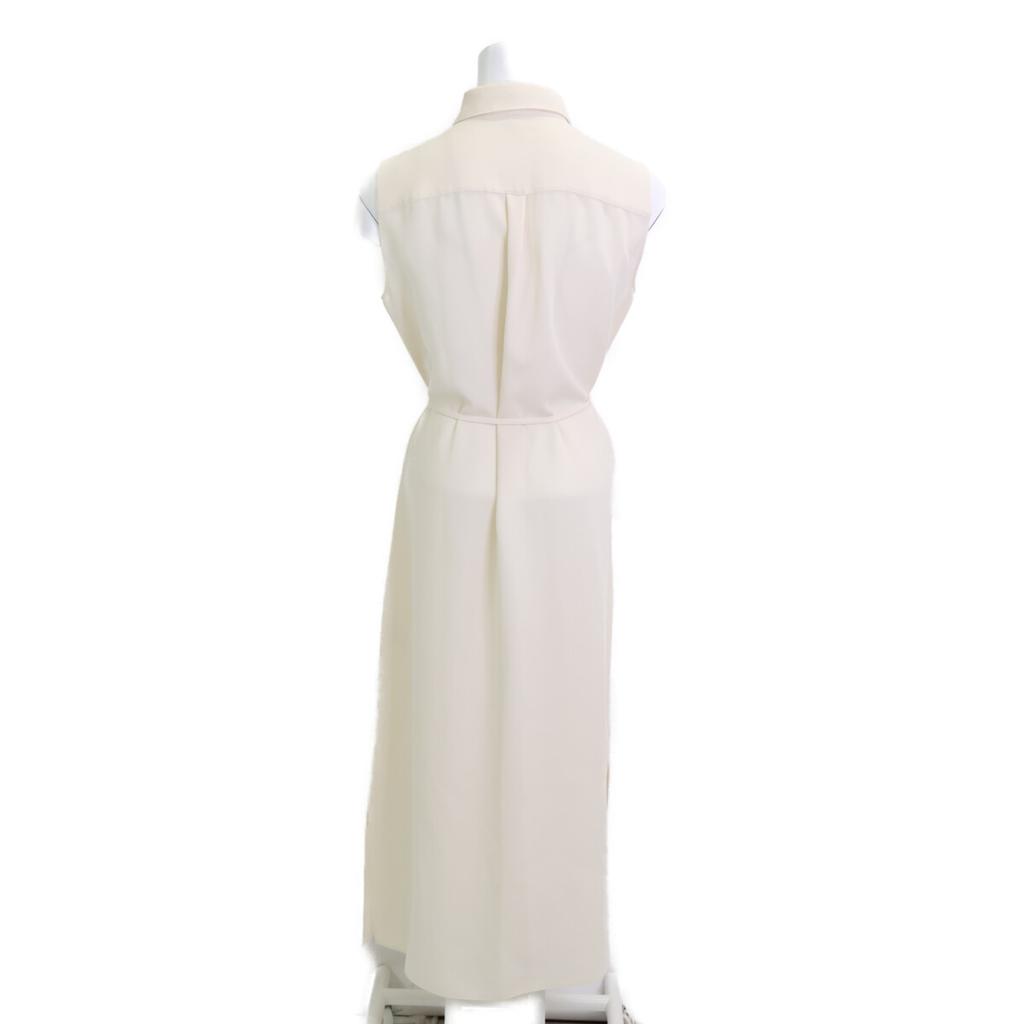 Theory White CLASSIC CREPE SL SHIRTDRES Shirt Dress dress 2 whiteUsed