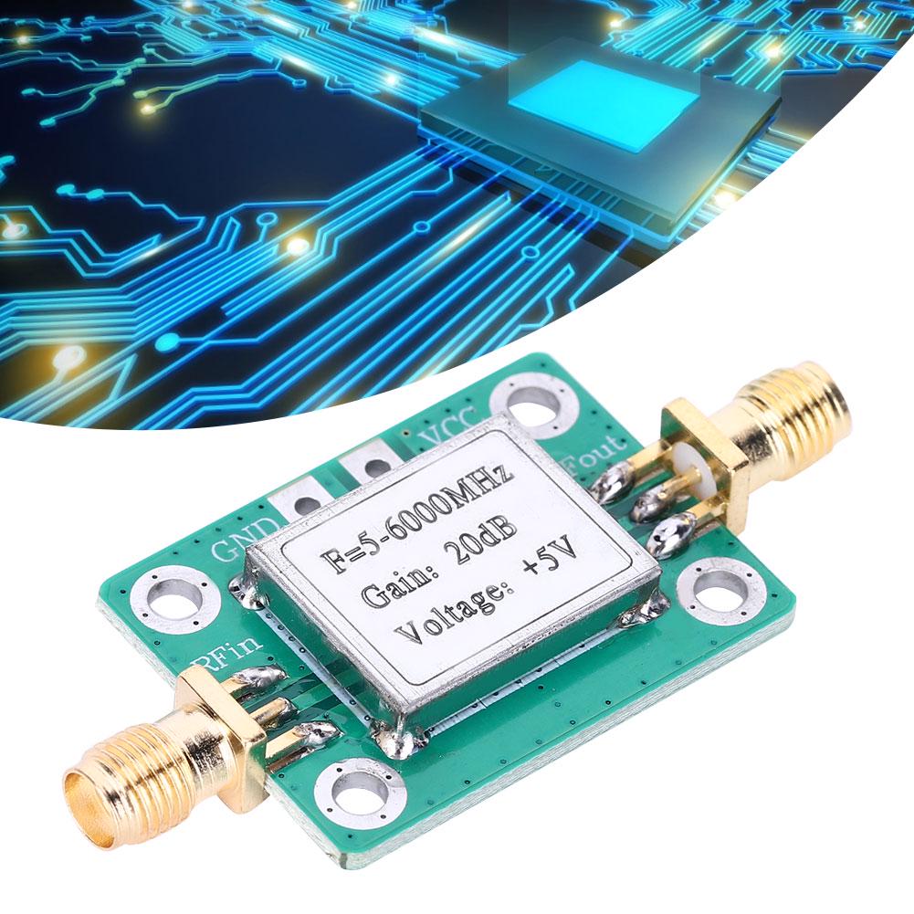 RF Signal Module Medium Power Amplifier Ultra Wideband 5M 6GHz 20dB Gain Electronic Components