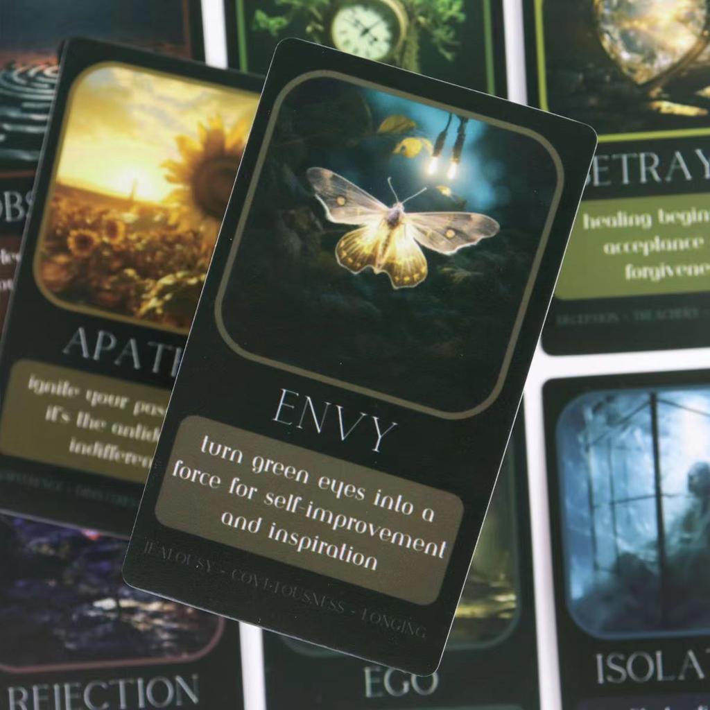 Shadow Work Cards | 33 Unique Oracle Cards | Self-Care & Oracle Companion 10.3*6cm