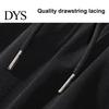 Secure Pocket Design Trousers Men Suit Pants Ice Silk Straight Thin Side Pockets Drawstring Elastic Solid Color Waist Quick Dry Gym Traning