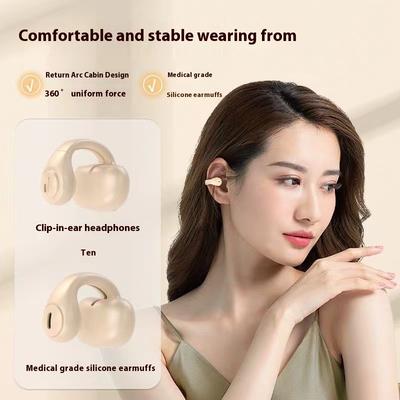 Wireless Bluetooth Headset Binaural Hanging Ear Mini Comfortable Wear Super Long