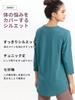 Loopa Basic for Training and Light Size M Women's T-Shirt, 3/4 Sleeve, Quick-Drying, Cool-Touch, Sports, Gray,