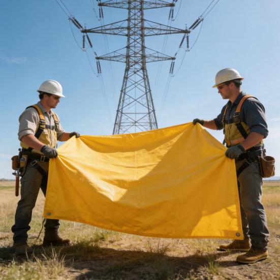 High-Voltage Blanket Work 10kV for Live EVA Insulating Rated Electrical Rubber Mat