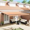 Retractable Awning Yellow and Orange 500 X 300 Cm