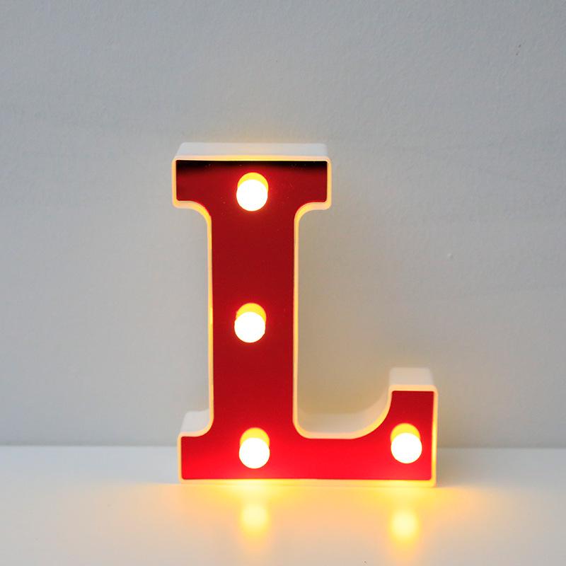 Red LED Letter Light for Parties and Proposals