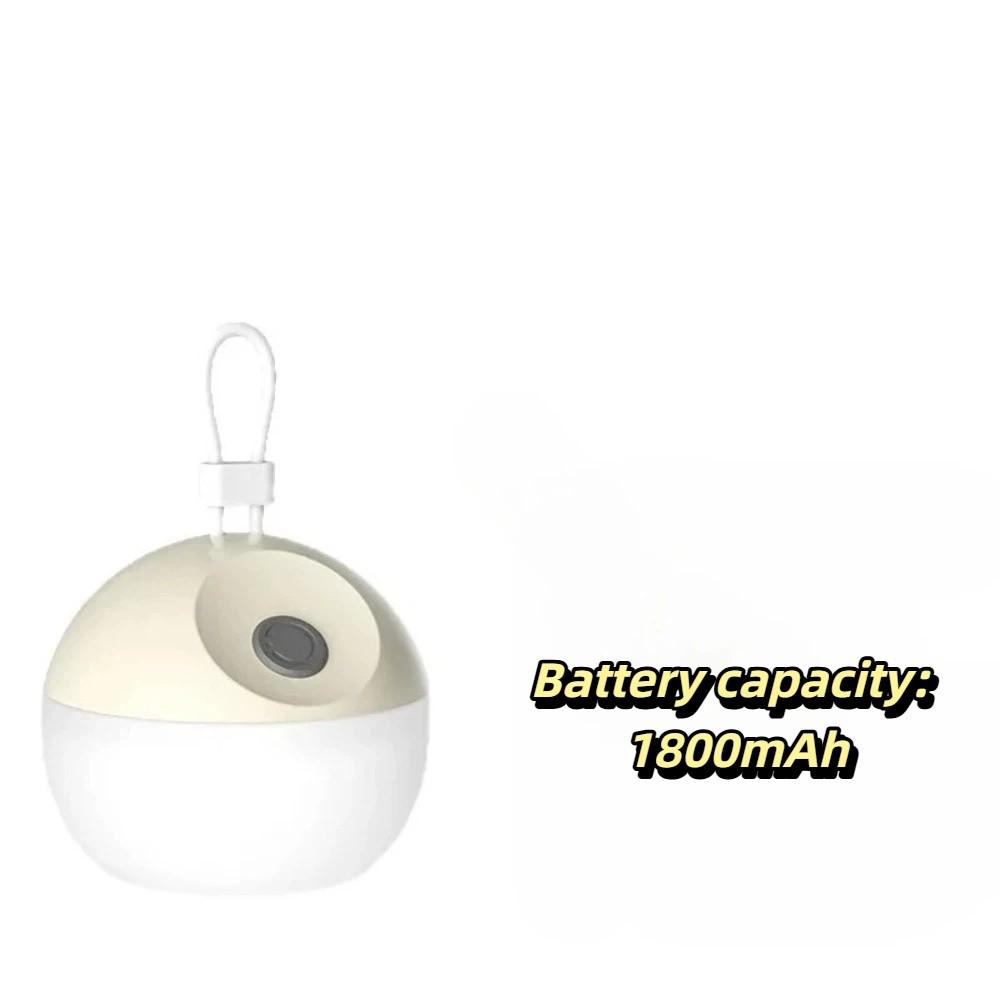 Soft Silicone Material Portable Tent Lamp Warm White Dual Modes Outdoor Soft Lighting  Tents