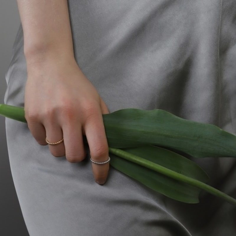 ozel [Custom-made]Silver925 Mini Ball Ring PS145R