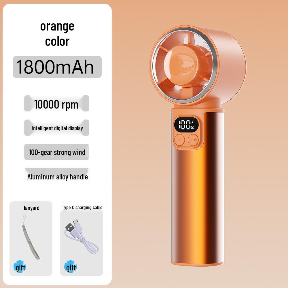 Foldable Handheld Fan with Semiconductor Refrigeration, Long Battery Life, High Speed, and Compact Design