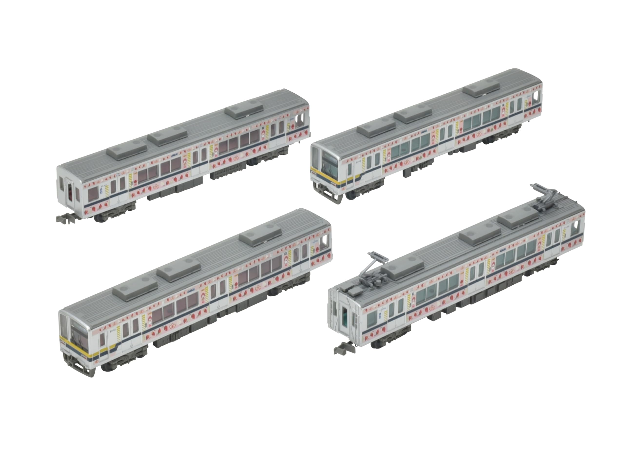 

TOMYTEC Railway Collection Tetsuro Tobu Railway 20400 Series Very Happy Train Set Diorama Supplies 4-Car