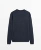 Masimodutti 100% Merino Wool Round Neck Knit Sweater