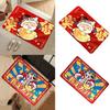 Indoor Doormat Chinese New Year Decoration Thickened Washable AntiSlip Rug Floor Mat for Hallway Bedroom Kitchen Party Office