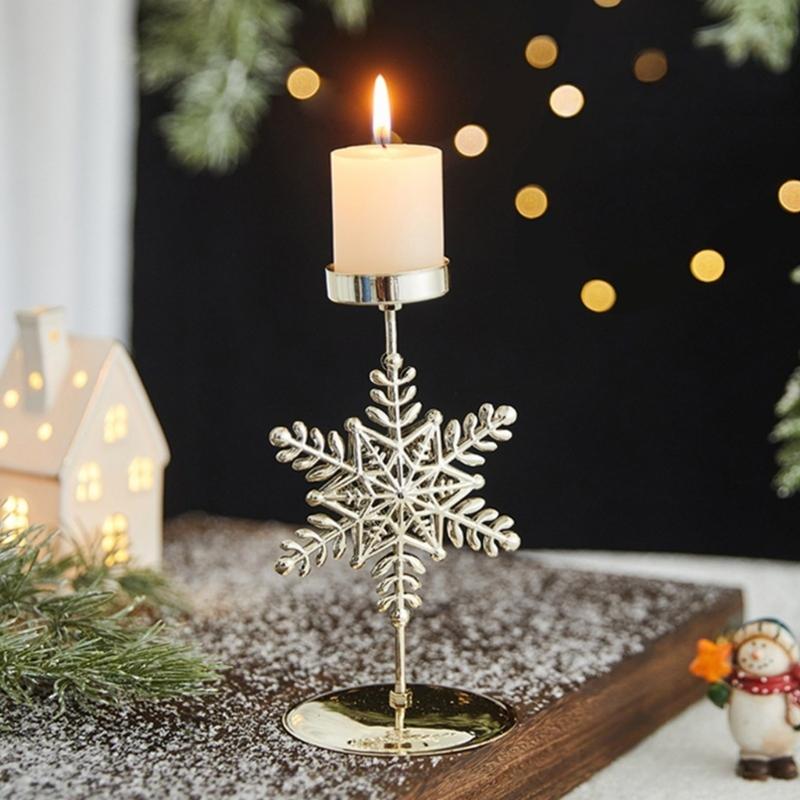 Decorative Candle Stands Iron Taper Candle Holders Christmas Candlestick Holders for Wedding,Dinning,Party Decorations