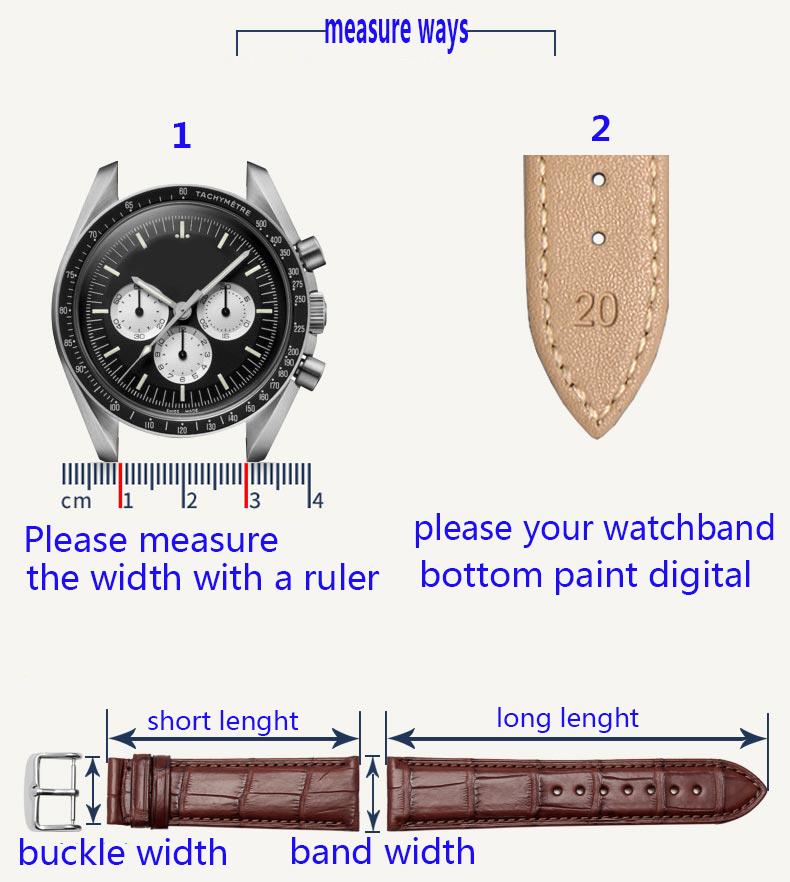 Children Watch Band 6mm 8mm 10mm Genuine Leather Straps with Stainless Steel Buckle for Fashion Women Bracelet +2 Pcs Pins